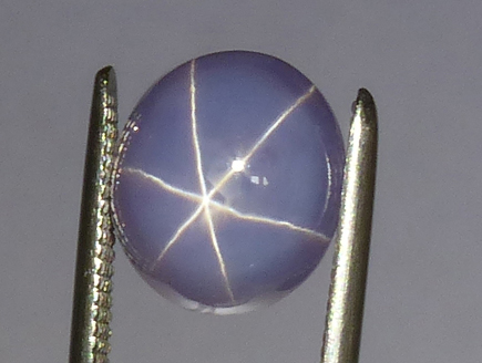 blue grey star sapphire