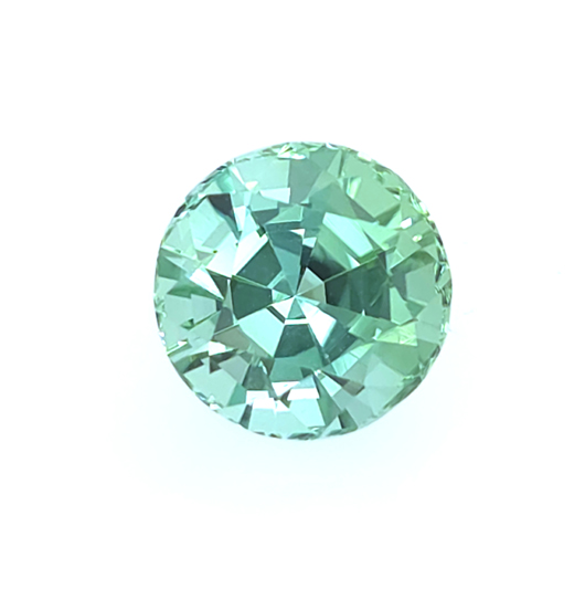 mint green/deep seafoam green afghani round tourmaline