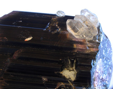 tourmaline crystal and quartz specimen